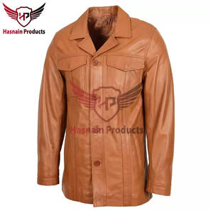 Chaqueta de cuero para hombre de talla grande de última moda de otoño, diseño elegante para caballeros de moda - Product Image 2