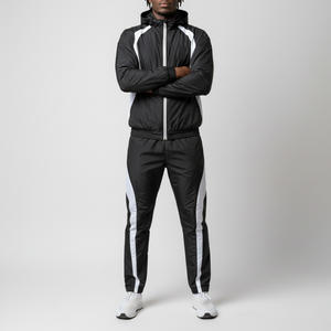 Survêtement streetwear à capuche pour homme, personnalisé, effet délavé, motif uni, 100 % coton, production sous marque privée et prix de gros - Product Image 1