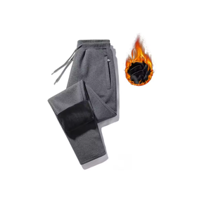 Pantalones de chándal térmicos ultrasuaves para hombre, joggers de lana de lujo, cintura elástica, informal, ajuste acogedor, lana ligera, superventas, OEM/ODM - Product Image 3