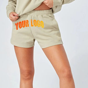 Vente en gros de shorts pour femmes Quickdry Streetwear 100% coton Shorts légers pour femmes Logo personnalisé - Product Image 6