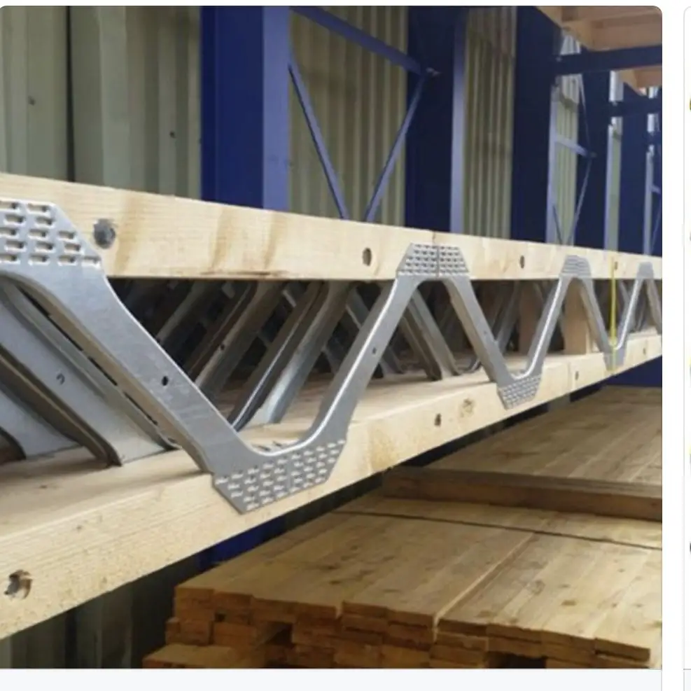 Custom Metal Web Building System Wood Connector Roof Truss Web Joist