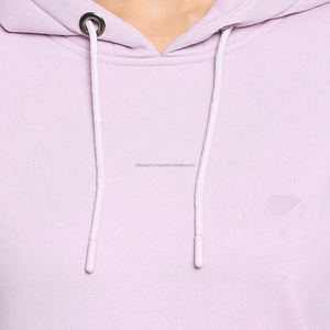 ชุดวอร์ม2ชิ้นสำหรับผู้หญิงเสื้อครอปมีฮู้ดเปิดไหล่ตกโลโก้ออกแบบได้ตามต้องการมีสไตล์ใหม่ - Product Image 5