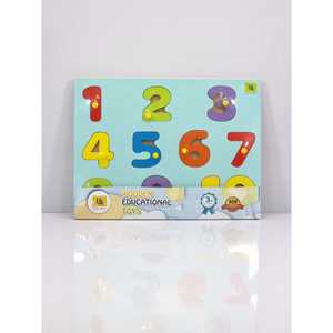 UATOYS Colorful Wooden <b>Number</b> <b>Puzzle</b> for Children Educational Toy for Counting 1-10 - Product Image 1