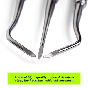 3Pcs Manual Dental Apical Root Lift Elevator Stainless Steel Tooth Extracting Forceps Ergonomic Grip Teeth Extraction Surgical - Product Image 2