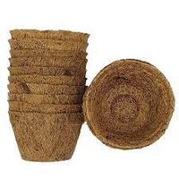 Pots en fibre de coco naturelle pour le jardinage - Pots de fleurs biodégradables style campagnard Marque KOPEAT