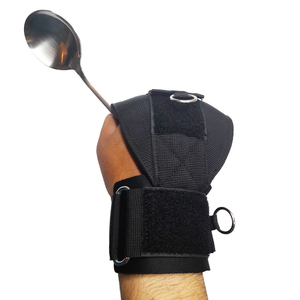 ไม้ตีข้อมือสำหรับมือที่มีฟังก์ชั่นจำกัด,มือจับจับสามารถปรับได้พร้อมที่รองรับข้อมือสำหรับจับรอบดัมเบล - Product Image 2