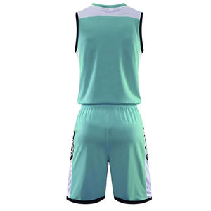 Ensembles de maillots de basket-ball pour hommes, design et logo personnalisés, respirants, grande taille, saison estivale, 100% polyester, séchage rapide - Product Image 1