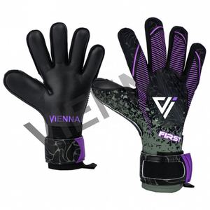 Gants de gardien de but professionnels de haute qualité VIENNA INDUSTRY WA-006 Latex allemand Respirant Fabriqué sur mesure Antidérapant Crochet réglable - Product Image 3