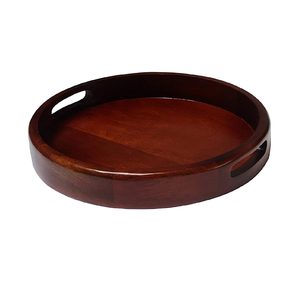 Elegante bandeja de madera para uso diario, pieza rústica funcional para exhibición de mesa, estación de café o idea de regalo - Product Image 5