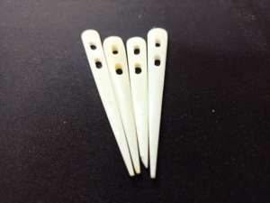 Agujas de Ganchillo Hechas a Mano Ecológicas con 2 Orificios para Tejer Cuentas de Cristal y Lámparas de Cristal - Product Image 2