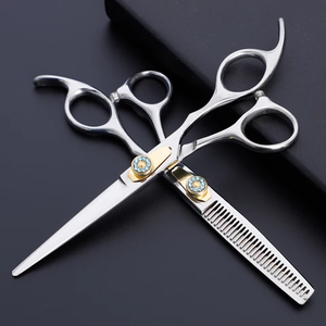 Ciseaux à cheveux 6 "japon ciseaux de coiffure en acier inoxydable ensemble de coupe de cheveux outil de coiffure ciseaux amincissants - Product Image 6