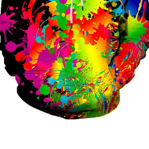 Sudadera con Capucha Estampada en 3D de Alta Calidad a Precio de Mayoreo, Corte Regular, Informal, de Invierno, para Hombre, Mezcla de Algodón, en Oferta - Product Image 4