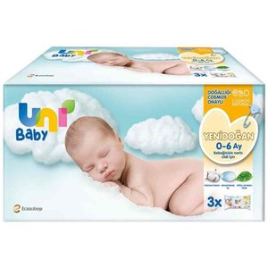 Uni Baby salviettine umidificate neonato 40 fogli confezione da 3 - Product Image 1