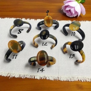 Brazaletes de Cuerno de Búfalo Natural, Joyería Artesanal de Cuerno de Búfalo - Product Image 3