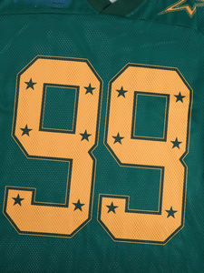 Maillot unisexe personnalisé de football américain et de rugby en maille respirante avec maillot brodé de football américain cousu à manches courtes - Product Image 5