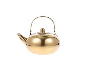 Tetera de mano vendedora caliente para servir el té Tetera de metal de nueva apariencia en precio al por mayor Hervidor de nuevo diseño en latón plateado - Product Image 1