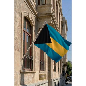Ensemble de mât de drapeau télescopique mural pour drapeaux et bannières, fabriqué en polyester durable avec des graphiques imprimés numériquement - Product Image 2