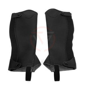 Horse Rider <b>Chaps</b> Leg Protective High Quality Custom Design Half <b>Chaps</b> Washable Leather For Horse <b>Riding</b> Western Style <b>Chaps</b> - Product Image 4