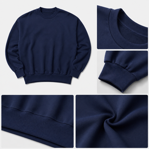 2026 Spring New Men's Fashion Brand 240g 100% Cotton Solid Color Loose <b>Retro</b> Fog Matching Hoodies <b>Sweatshirts</b> Autumn - Product Image 6