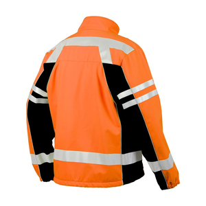 Haute visibilité veste de travail d'hiver meilleure qualité respirant et durable antibactérien durable et réfléchissant vêtements de sécurité - Product Image 4