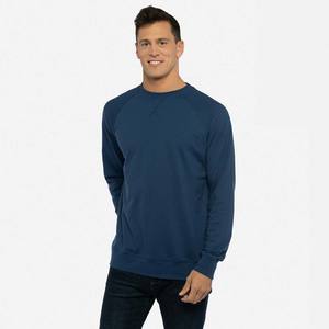 Mens Classic Raglan Casual Workwear Pullover <b>Jumper</b> Fleece Unisex Sweatshirt Top - Product Image 3