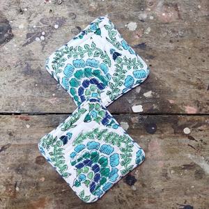 ถาดรองน้ำชาผ้าคอตตอนบุผ้าพิมพ์ลายทนทานทนทานทนทานต่อการใช้งานพร้อมท่อหม้อร้อนอุปกรณ์เสริมสำหรับเครื่องดื่ม - Product Image 2