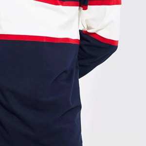 Camisetas de Rugby Personalizadas con Logotipo de Equipo para Hombre, Fabricación OEM, Camiseta de Polo de Rugby de Manga Larga, Material de Algodón con Rayas, Venta al por Mayor Personalizada - Product Image 2