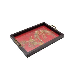 Natural Wooden Enamel Serving Tray Eco Friendly Food Serving Tray For Home Use - Product Image 4