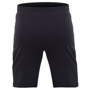 Pantalones Cortos Bermuda de Poliéster Tejido de Secado Rápido para Hombre, Color Negro, con Bolsillos, Cintura con Cordón Ajustable, Estilo Deportivo Casual, Corte Medio - Product Image 3