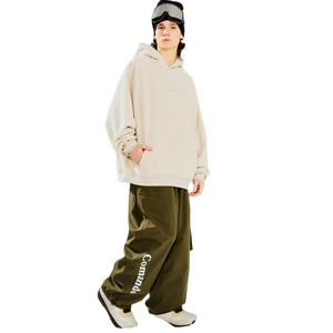 เสื้อฮู้ดสกีสำหรับผู้ชาย ผ้าโพลีเอสเตอร์/คอตตอน ระบายอากาศได้ดี พิมพ์ลาย ทอแบบพิเศษ เป็นมิตรกับสิ่งแวดล้อม กันลม เหมาะสำหรับฤดูใบไม้ร่วง สำหรับเล่นกีฬาหิมะ ทรงปกติ - Product Image 4