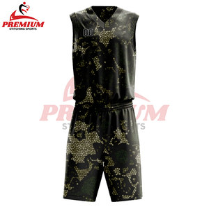 Maillots de basket-ball personnalisés professionnels pour hommes et enfants, ensembles de shorts, uniformes de basket-ball vierges pour collège, séchage rapide - Product Image 3