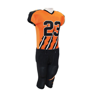 Personalizable fútbol Americano bandera aparejos sarga uniformes transpirable Jersey pantalones nuevo diseño 100% poliéster Unisex adulto 10 conjuntos - Product Image 2