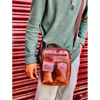 Pengiriman Cepat Tahan Lama Kulit Asli Kancing Anti Maling Tahan Air Ringan Gaya Bohemian Vintage Tas Selempang