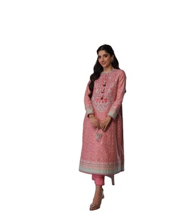 Collection de mariage de luxe indien pakistanais dernière mousseline de soie brodée Salwar Kameez vente chaude 0371 robe Viscose coton lin - Product Image 1