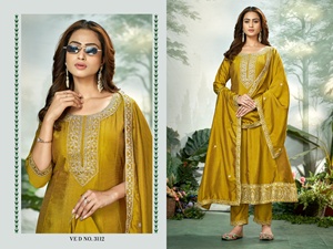 Vichitra Kurta สำหรับผู้หญิงสูทออกงานปาร์ตี้แฟนซีเหมาะกับทุกขนาด - Product Image 3