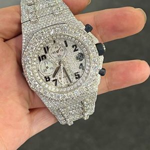 Wholesale Luxury Moissanite <b>Watches</b> | VVS Iced Out <b>Skeleton</b> Presidential Diamond Tester - Product Image 1