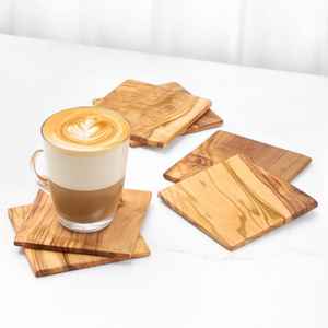 MN EXPORTS Handmade Square Shaped Walnut Mats & Pads Pure <b>Wooden</b> <b>Coasters</b> for Premium Style - Product Image 5