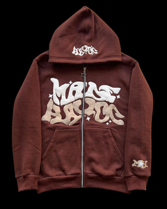 Sudadera con capucha de algodón personalizada de felpa francesa para hombre, con cremallera completa, impermeable, ecológica, de peso pesado, estilo urbano, para invierno - Product Image 3