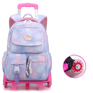 Galaxy Spaces All Over Printing Sac d'école pour garçon avec chariot 2 roues 6 roues Escalier Sac d'école - Product Image 4