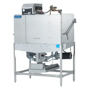 Clearance Sale WWS <b>CONSERVER</b> XL2C Commercial Kitchen Dishwasher & Sterilization Dual Rack Corner Door Type Low Temp 74 Racks/hr - Product Image 2