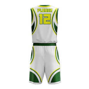 Uniforme de basket-ball unisexe de haute qualité 100% polyester, sur mesure avec un nouveau design respirant, taille plus, évacuation de l'humidité - Product Image 5