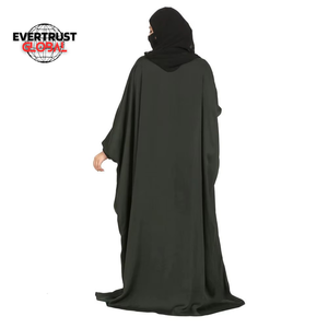 Nouvelle robe abaya musulmane pour femmes, modèle uni, couleur unie, conçue sur mesure, respirante, légère, à manches longues, en polyethersulfone - Product Image 6