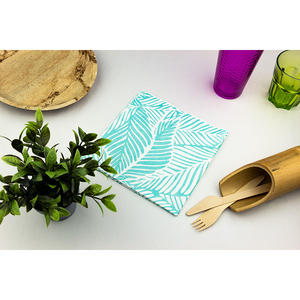 Serviettes turquoise 40x40cm Bambulux Eco B2B - Product Image 1