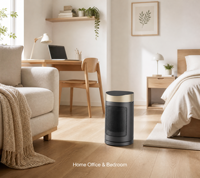 Chauffage d'appoint portable en céramique PTC 1500W avec écran tactile, télécommande, oscillation, silencieux, minuterie 8H, prise US 110V