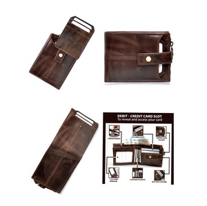 2025 vente chaude hommes Premium qualité Style chic portefeuille en cuir Logo personnalisé ouvert pince à billets doublure en Nylon mode faible coût - Product Image 2