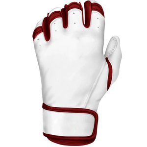 Gants de frappeur de softball pour hommes en cuir véritable de haute qualité, couleur personnalisée, respirants, antidérapants, légers, design à manchette courte - Product Image 6