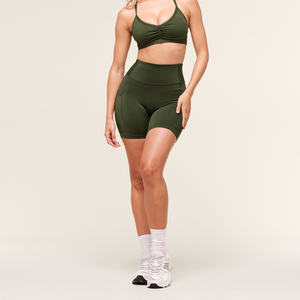 Shorts en coton personnalisés de fabricant d'usine de qualité supérieure Shorts d'entraînement d'été pour femmes - Product Image 6