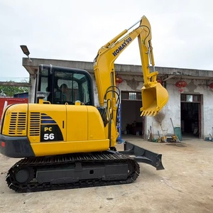 Excavadora Komatsu PC56 99% Nueva, Miniexcavadora, Máquina de Construcción Usada, Komatsu PC56 PC56-7 PC70 PC78 Lista para Trabajar - Product Image 1