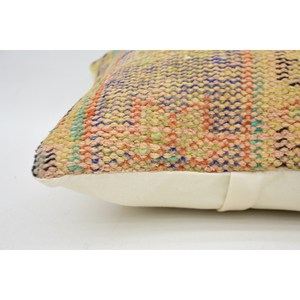 Multicolor Kantha Patchwork <b>Silk</b> Pillow 16x16 Inch Luxury Decorative <b>Cushion</b> Vintage Floral Embroidered Woven Floral Print - Product Image 5
