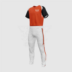 Bajo MOQ Ropa deportiva Uniforme de béisbol cómodo Tamaño personalizado Ropa juvenil Uniforme de béisbol - Product Image 4